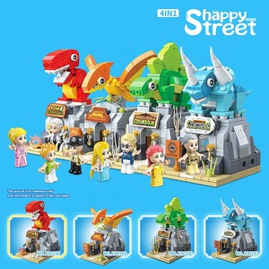 Yeni japon sokak görünümü Takoyaki dükkanı Mini tuğla modeli Set yaratıcı DIY simülasyon mimari Mini parçacık inşaat oyuncak - Product Image 3