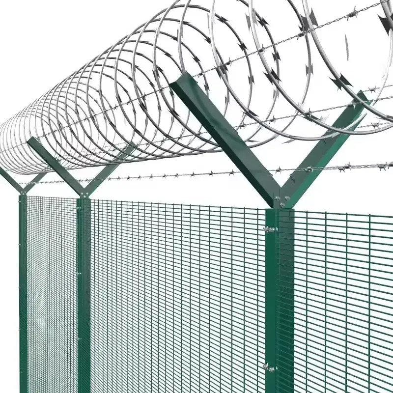 Hot-dip zincatura Corromesh 358 Anti salita taglio ad alta sicurezza rete metallica recinzione porta per casa prigione ferroviaria aeroporto