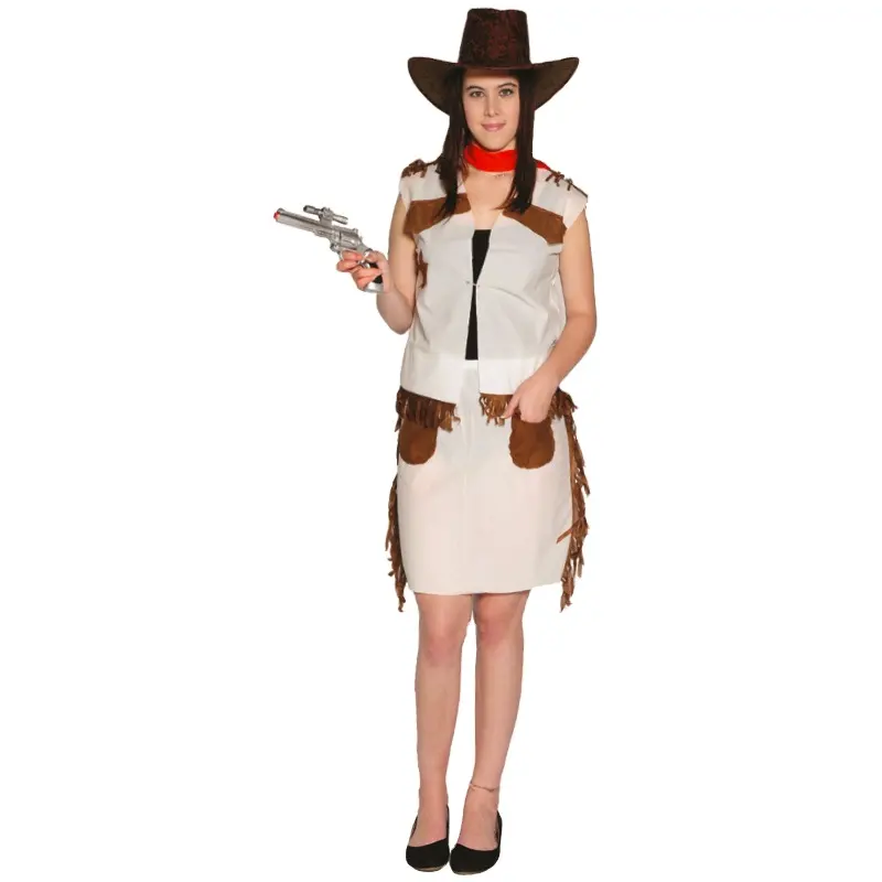 Il commercio all'ingrosso di Halloween Del Partito Occidentale Cowboy Vestito Operato Da Cosplay freddo Selvaggio Ovest Cowgirl Costume Per Le Donne