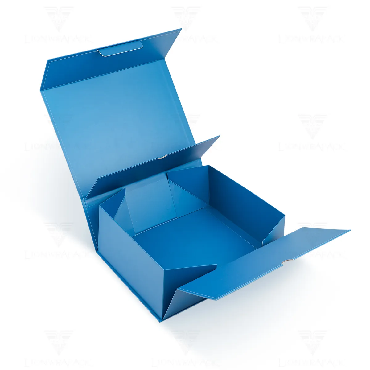 Hochwertige Happy Birthday Fold Geschenk box Verpackung Blue Folding Schuhkarton mit benutzer definiertem Logo