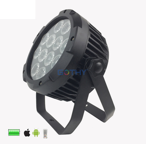 LEDアップライトワイヤレス制御充電式バッテリー駆動12個 × 15W RGBWAUV LEDパー缶ステージライト - Product Image 2