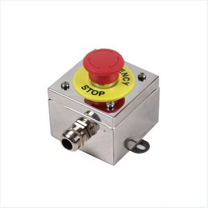 Ip66 Ausrüstungsschutz Notfall-Stoppsteuerung-Schalter-Schaltknopf-Schachtel aus Edelstahl Schalterbox 5 A 10 A 20 A individuell - Product Image 1