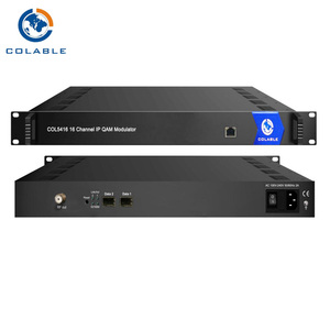 <strong>Digital</strong> Cable Tv System IP QAM Modulator with Scrambling CAS/<strong>SMS</strong> Software 16/64/256 QAM RF Out Catv Modulator COL5416 - Product Image 1