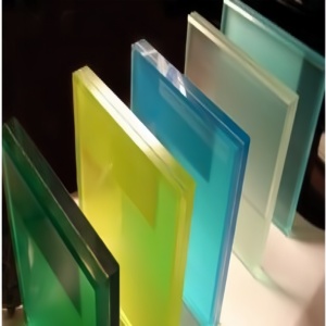 <span class=keywords><strong>PVB</strong></span>薄膜彩色夹层玻璃，用于建筑物的彩色球形玻璃栏杆