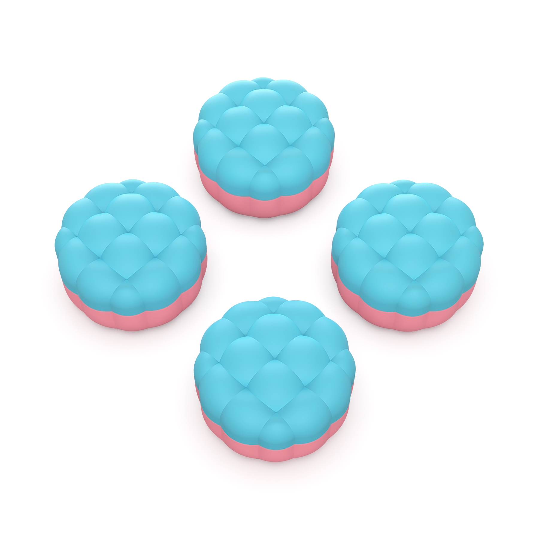 ดีไซน์เนื้อพัฟคลาวด์-PJM3099สีชมพูน้ำทะเลและปะการัง