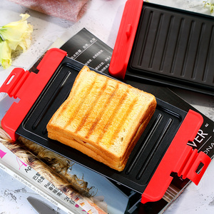 Lò vi sóng bánh Sandwich Maker lò vi sóng nướng pho mát Maker lò vi sóng Crisper dài nướng bánh mỳ đồ nấu nướng Panini Báo Chí - Product Image 6