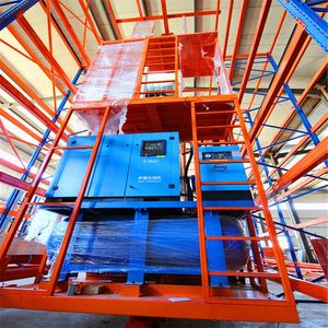 Grúa apiladora de almacén automatizada Sistema de grúa de almacenamiento de pasillos estrechos Mini carga Asrs Estantería de lanzadera de radio automática - Product Image 2