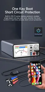 แท่นชาร์จไฟเมื่อใช้ปุ่มเดียว aixun P2408S การบูตเครื่องเพียงปุ่มเดียวพร้อมพอร์ตฮับ6พอร์ตสำหรับการซ่อมแบตเตอรี่ iPhone - Product Image 4