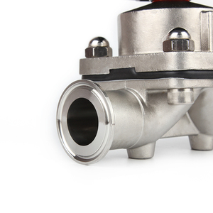 Válvula de <span class=keywords><strong>control</strong></span> de diafragma neumática SS304 SS316L de fábrica Válvulas de diafragma operadas manualmente DN25 DN40 - Product Image 5