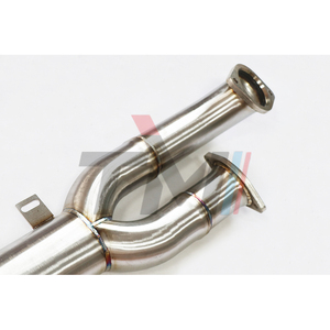 B-M-W S58 M3 G80 M4 G82 3.0T Single MidPipes 2020+ <strong>Resonator</strong> <strong>Resonated</strong> Midpipes - Product Image 3