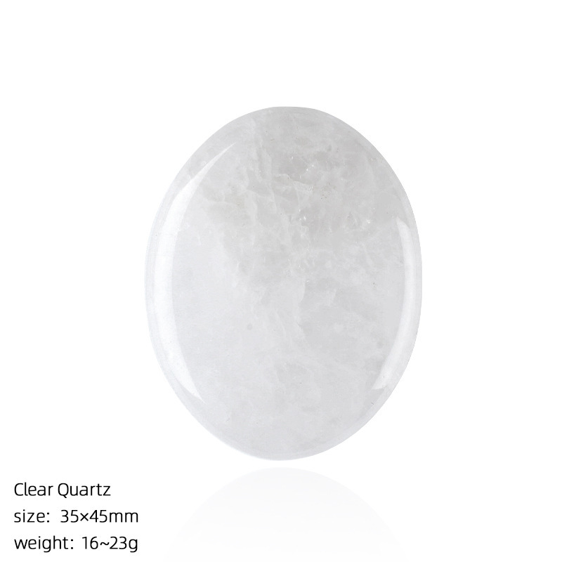 White crystal palm stone