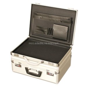可定制高级铝制工具储物盒防水防震硬壳公文包，带锁OEM支持 - Product Image 3