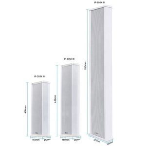 Altoparlante attivo della colonna 80W dell'altoparlante all'aperto del sistema audio impermeabile multifunzionale della rete del IP POE di Thinuna IP-80SK III per la scuola - Product Image 2
