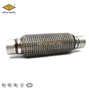 Exhaust Flexible Bellow Pipe with Nipples and Soft Wire <strong>Mesh</strong> for Car Exhaust System 30 Years Exhaust Pipe Manufacturer