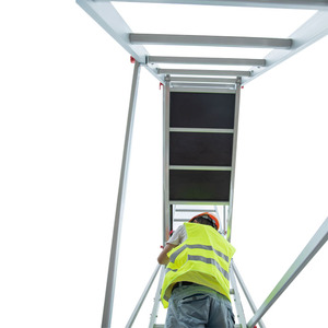 Impalcature a piattaforma a tre strati in lega di alluminio tipo H per operazioni ad alta quota - Product Image 4