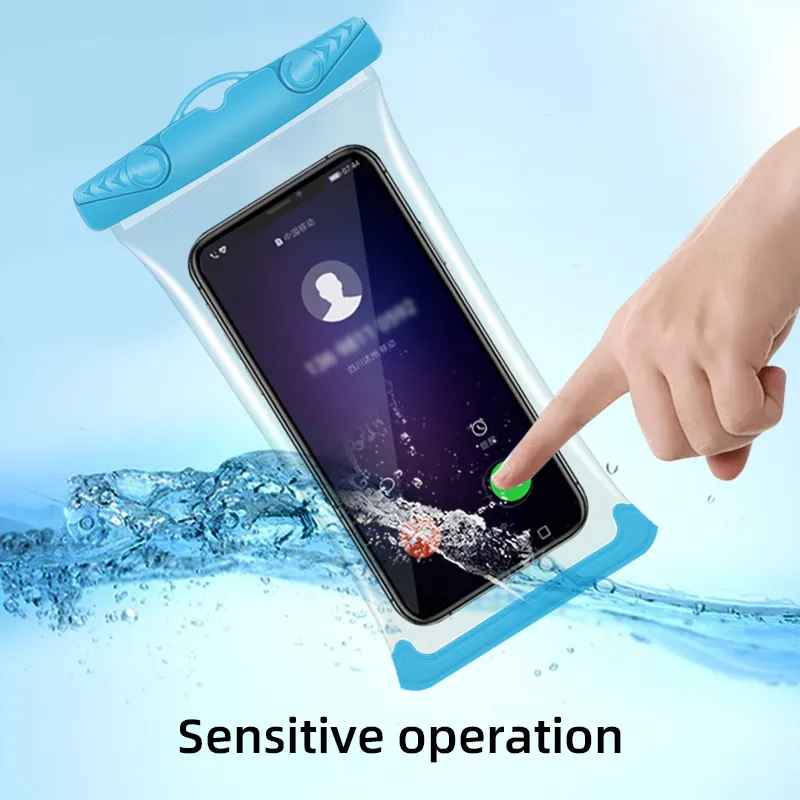 ZONYSUN-bolsa transparente para teléfono móvil, bolsa Universal impermeable IPX8, venta al por mayor de fábrica