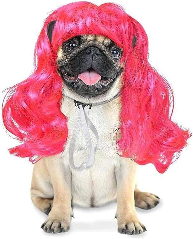 Wya12-pink curly hair