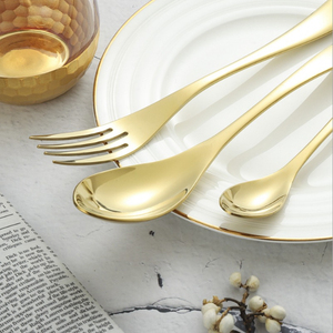 皇家镀金不锈钢餐具餐具批发套装 - Product Image 4
