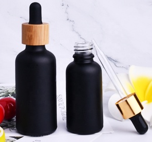 Luxury 1oz 2oz 5ml <strong>10ml</strong> 15ml 30ml 100ml Cosmetic Packaging <strong>Empty</strong> Matte Black Serum Essential Oil Glass Dropper Bottle With <strong>Box</strong> - Product Image 2