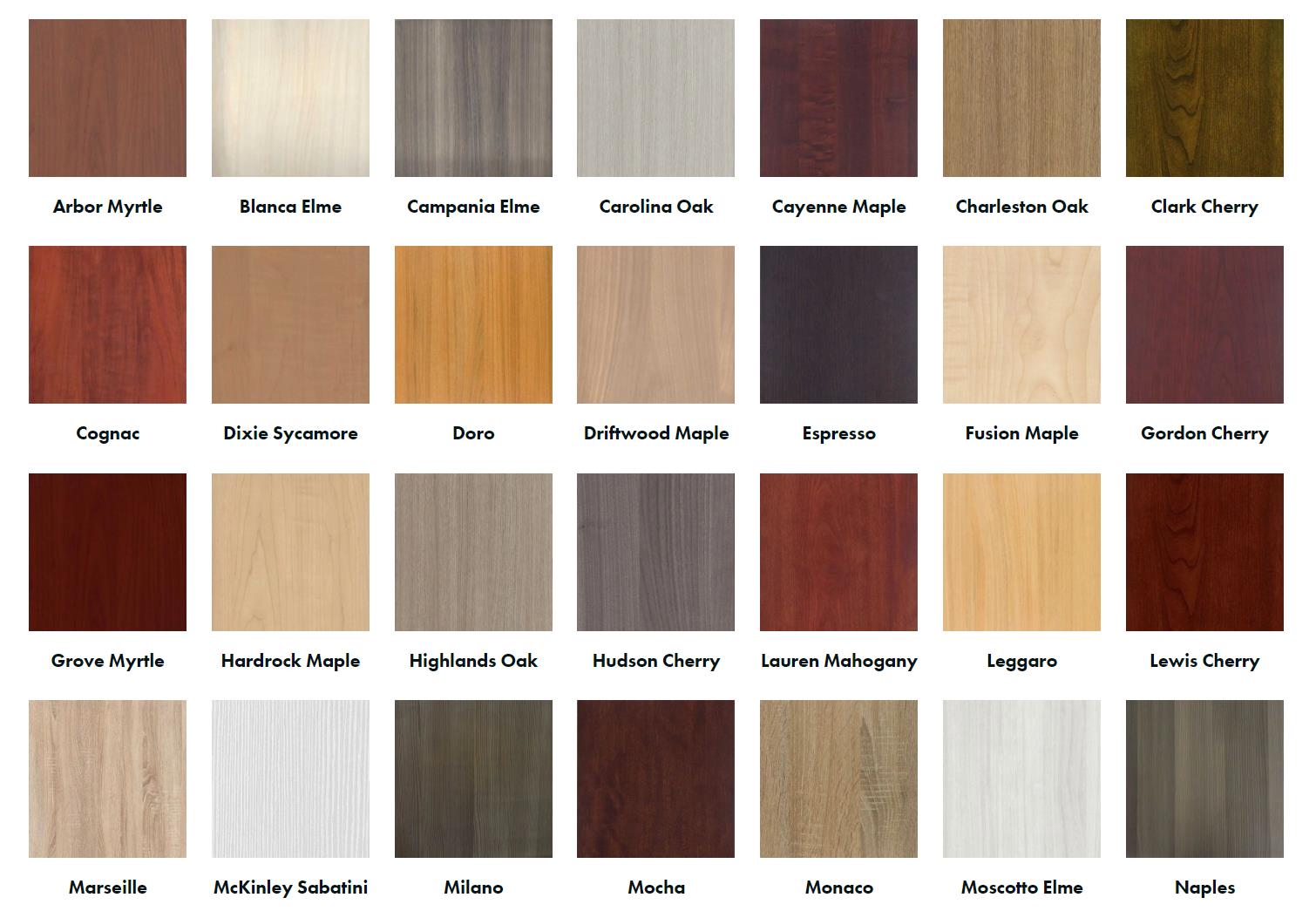 Couleurs de mélamine