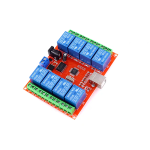 12V 12V 8 canal relé programable módulo USB de la computadora de Control para casa inteligente - Product Image 4