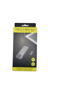 5 in 1 Type C lan/ 3.0 USB C HUB ความเร็วสูง4K 2 3.0 USB อุปกรณ์เสริมที่เข้าถึงได้ง่ายสำหรับคอมพิวเตอร์ epuipped Display ACCESSORY - Product Image 6