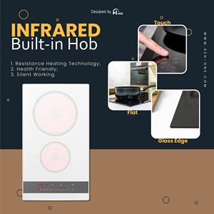 Factory Direct 3000W 2-Burner Electric Induction Cooker Easy to Clean with <strong>Timer</strong> Function High Power Built-in Installation - Product Image 2