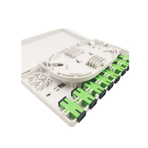 Caja de terminales de plástico para interiores, caja de terminales ABS, adaptador SC/FC/LC, 8 núcleos, 8 puertos, placa frontal FTTH, caja de conexiones de fibra óptica - Product Image 2