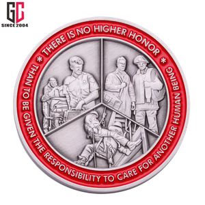 15 Năm Nhà Máy Tùy Chỉnh Kim Loại Men EMS Thách Thức Đồng Xu Khi Giây Đếm-Khẩn Cấp Dịch Vụ Y Tế Đồng Xu - Product Image 4