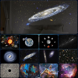 BOLONG 13 in 1 Planetarium Galaxy Star Projector Rotating Nebula Projector <strong>Lamp</strong> <strong>Timed</strong> Starry Night Light for Kids Bedroom Decor - Product Image 4