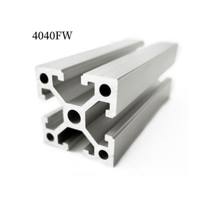 Venta al por mayor de perfiles de extrusión de aluminio industriales en negro V personalizados 40x40 Al Material ranura en T marco cuadrado patrón de procesamiento de corte - Product Image 3
