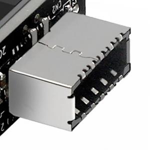 USB 3.0 (3.1 Gen 2) 19ピンヘッダーからUSB3.1 Type-Eから20ピンAキーアダプター (タイプCフロントパネルシャーシブラケット用)
