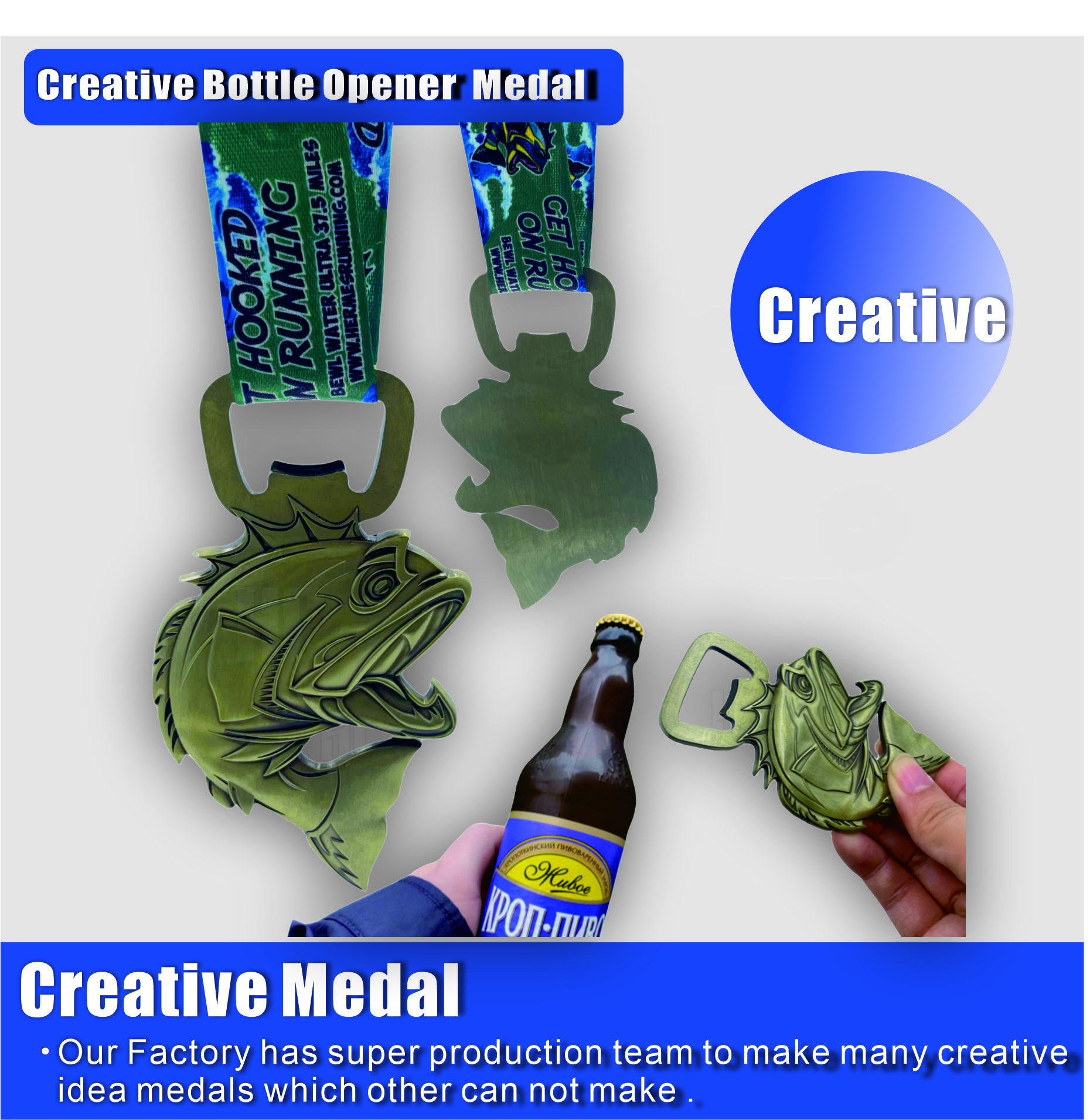médailles d'ouvre-bouteille