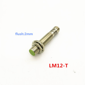 M12插入式接近开关连接器型感应接近冲洗/不冲洗传感器，带2m电缆DC 200mA NPN PNP NO NC - Product Image 6