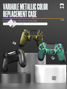 DATA กบฝาครอบเปลือกหอยด้านหน้าสําหรับ PS4 Slim Controller ด้านบนเคลือบเคสอะไหล่เปลี่ยนสีไล่โทนสีอุปกรณ์เสริม - Product Image 4