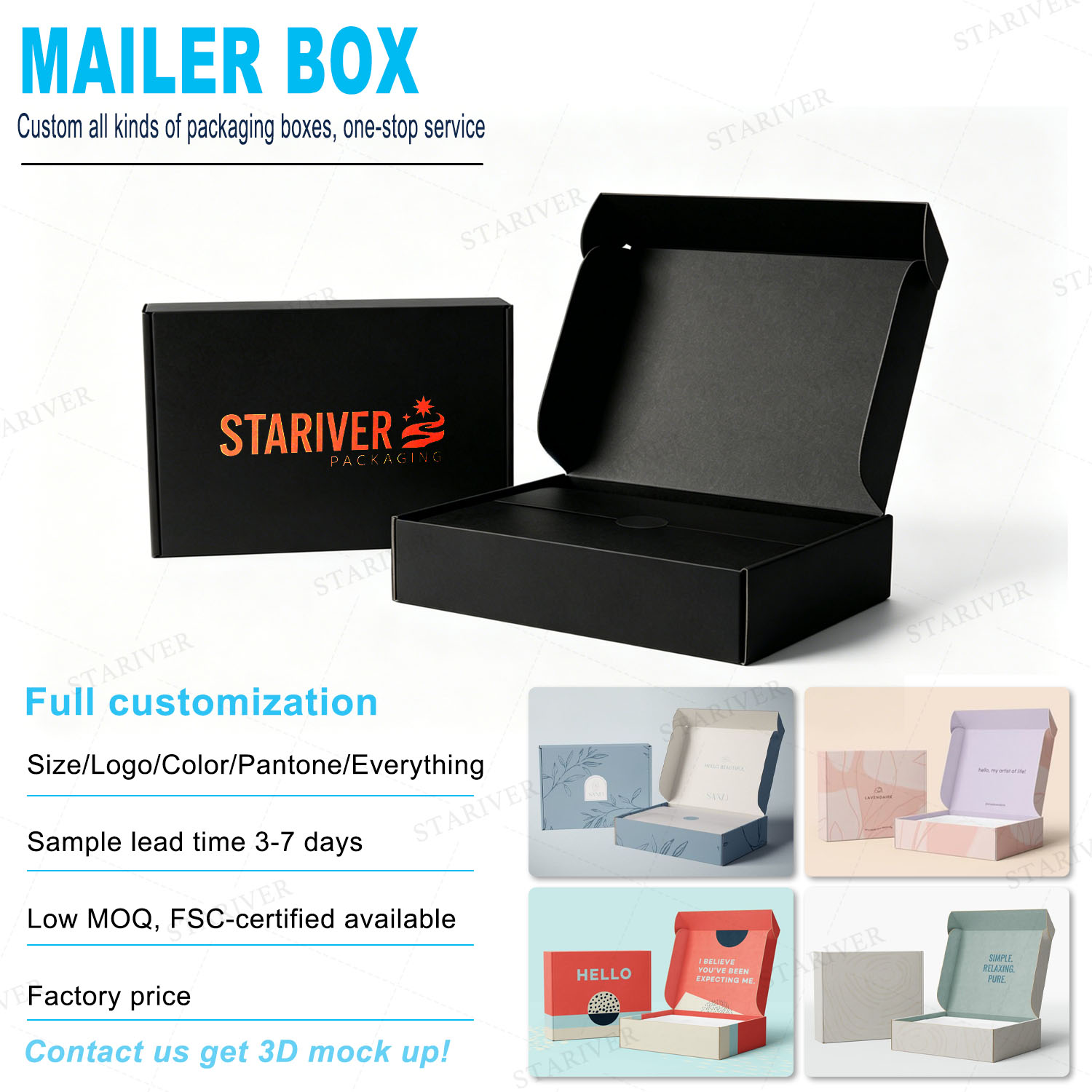 black Mailer Box