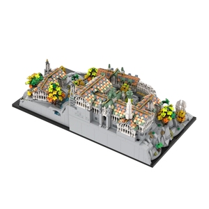Funbuild film sahne MOC-191972 Rivendell Mini zanaat modüler mikroölçek mimari DIY blokları yapı taşları eğitim oyuncaklar - Product Image 3