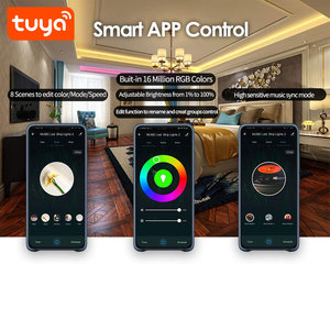 Хит продаж цветная (RGB) 5050 цветно меняющая СИД световая Tuya Smart ИК/контроллер Wi-Fi управление музыкой 5-метровая Светодиодная лента RGB комплект PST-WD301205 - Product Image 3
