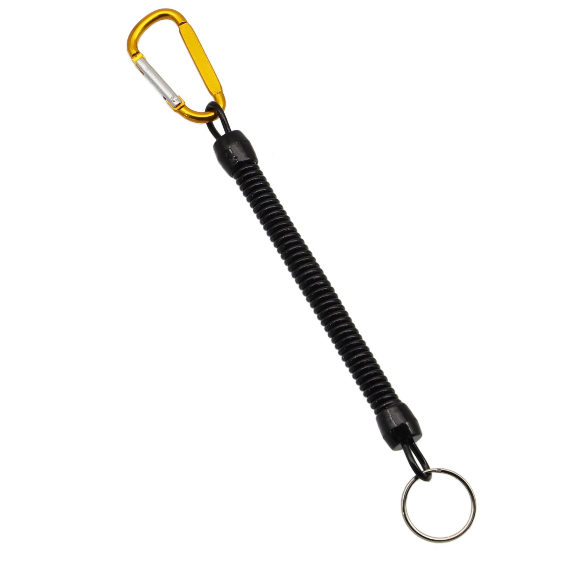 Gold buckle black rope iron ring