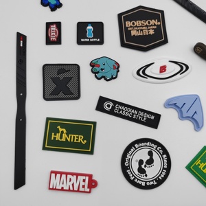 Cá nhân hoá Tùy chỉnh cao su Logo 3D các bản vá lỗi quần áo may dập nổi Silicone các bản vá lỗi mềm nhãn cao su PVC bền vá - Product Image 6