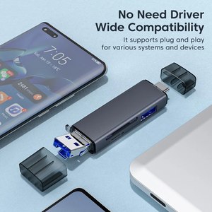 6 In 1 Multi funzione lettore di schede USB 3.0 2.0 U tipo di disco C Micro TF Sd Flash Drive scheda di memoria adattatore per la lettura del telefono - Product Image 4