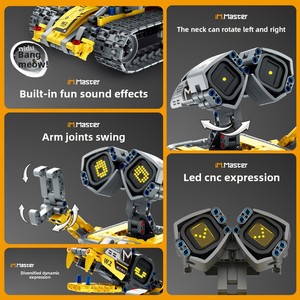 Bloques de construcción, programación de robot, teléfono móvil, Control remoto Dual, juguete educativo de montaje para plástico