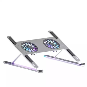 Soporte de refrigeración giratorio de metal ajustable de 360 grados para portátil, soporte giratorio para portátil, función de ajuste de ordenador de escritorio - Product Image 3