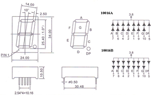 1 Inch 7 <strong>Segment</strong> <strong>Display</strong> Module Green Color Cathode 34mm <strong>Seven</strong> <strong>Segment</strong> Led <strong>Display</strong> - Product Image 2