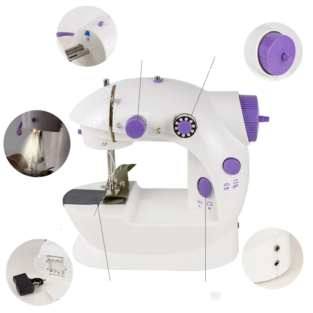 202 walking foot Electric Domestic Overlocker Mini leather Sewing Machine Household motor for clothes prices sewing machines