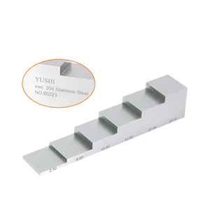 Pengiriman Gratis Produsen China <span class=keywords><strong>NDT</strong></span> UT Kalibrasi Ketebalan 6 Langkah Blok Uji Baja Tahan Karat 304 Ultrasonik - Product Image 1