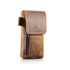 बड़े स्मार्टफोन के लिए असली चमड़े का फोन होल्स्टर सेल फोन धारक सुरक्षित और टिकाऊ फोन बेल्ट धारक - Product Image 5