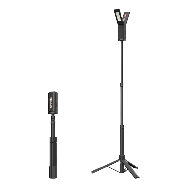 Vertak Newest Rechargeable Powerful Led Work Lamp Portable Corded LED tripod Job Site work Light with Telescopic Stand