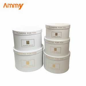 AM-GPA26 Ammy 5pcs/套大圆空艺术纸盒5合1圆肥皂花礼品盒五花手持礼品展示