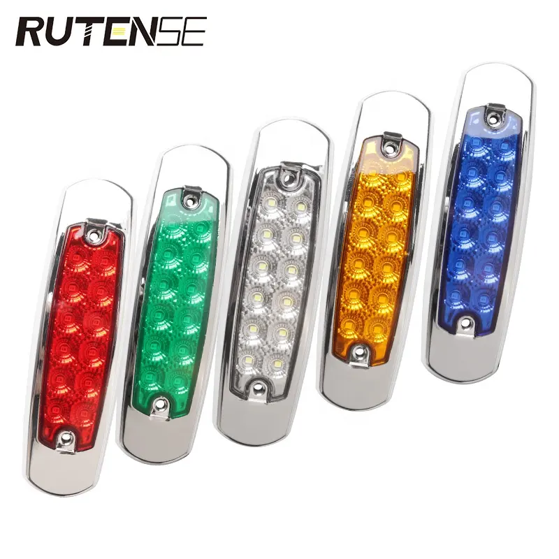 RUTENSEカーライトシステム異なる色12V24V LEDサイドマーカーランプカーブレーキトラックトレイルライトターン警告信号灯